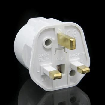 Uk Euro Plug Adapter Germany France To Uk Plug Adapter With Ground Pin ...