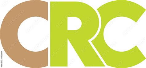 Letter Crc Logo Design On Transparent Background Crc Letter Logo Stock