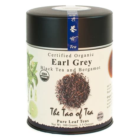 The Tao Of Tea Organic Earl Grey Tea Loose Leaf Tea 35 Oz Tin