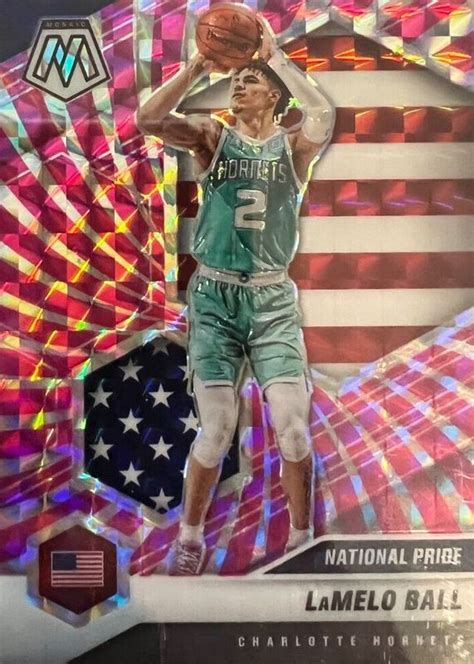 LaMelo Ball 2020 Mosaic 257 National Pride FOTL Pink Swirl 11 Price