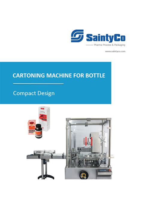 Zh P Cartoning Machine For Bottle Vial Saintyco