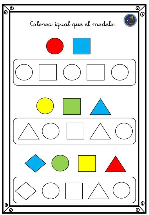 Atencion Con Colores Y Figuras Geometricas 2 Actividades Divertidas De Matemáticas Figuras