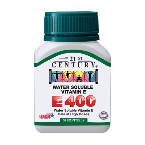 Vitamin E 400 Water soluble 60's | 21st Century Healthcare Singapore