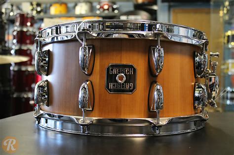 Gretsch 6 5x14 Gold Series Cherry Stave Snare Reverb