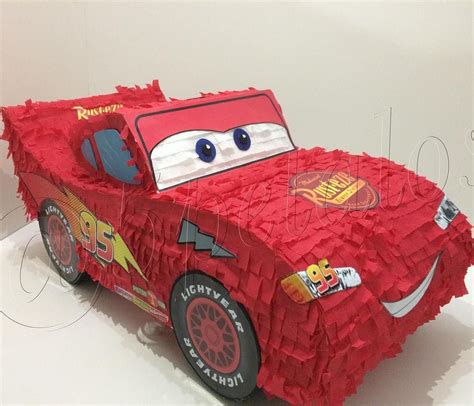 Piñata de Rayo Mc Queen Cars personalizado Piñata de goku Piñatas