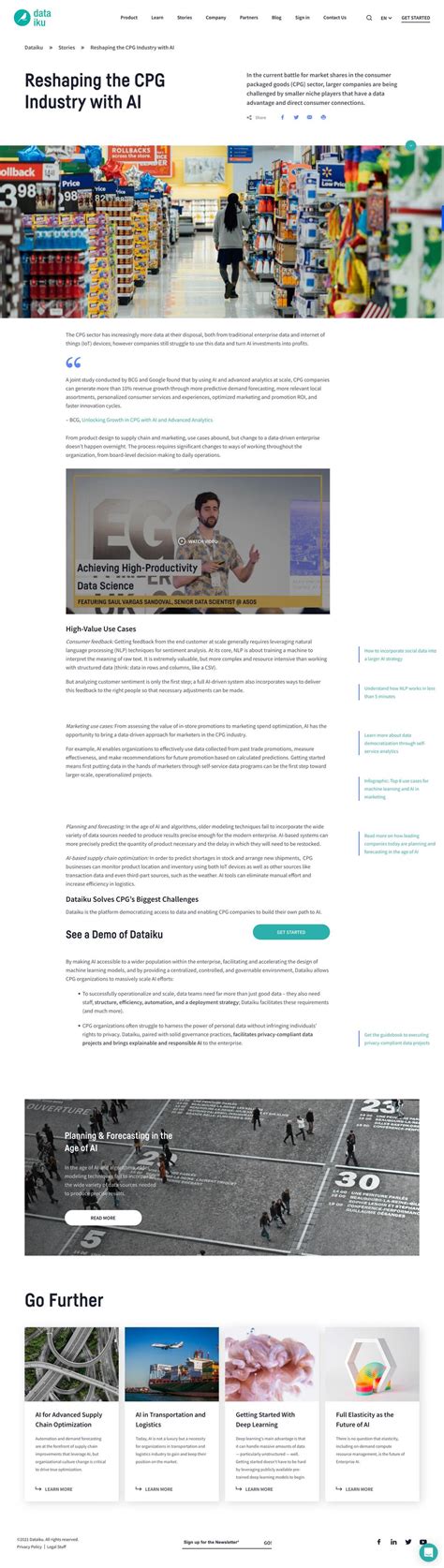 reshaping  cpg industry  ai