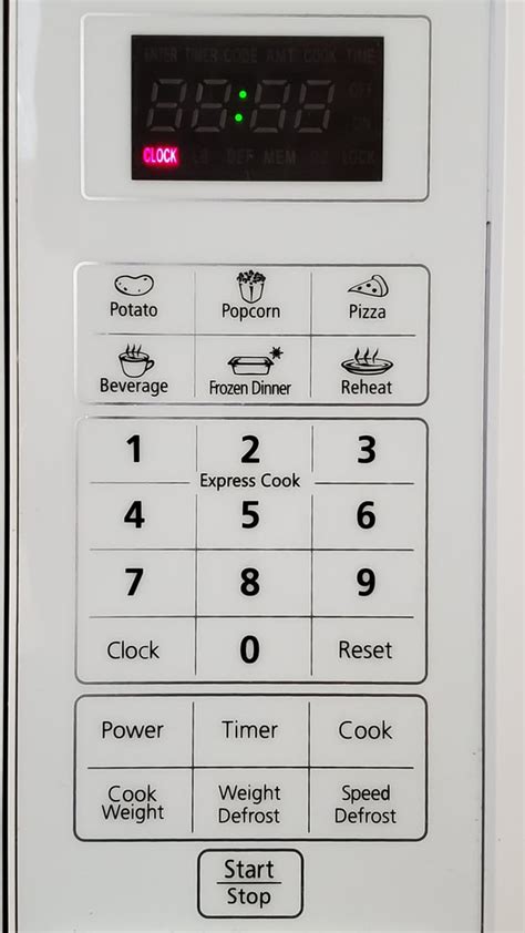 How Do I Set This Microwave For 30 Seconds Pressing A Number Key Immediately Starts Cooking