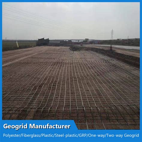 Steel Plastic Welding Geogrid For Road Pavement And Retaing Wall Steel