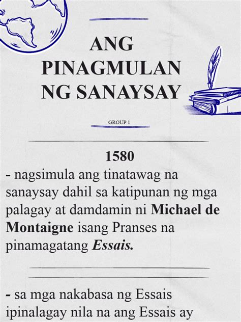 Ang Pinagmulan NG Sanaysay | PDF