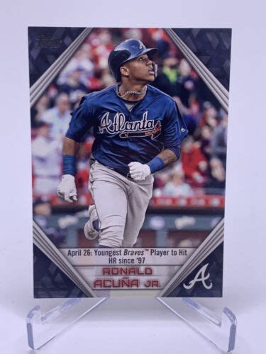 RONALD ACUNA JR 2019 Topps Ronald Acuna Highlights RA16 Atlanta