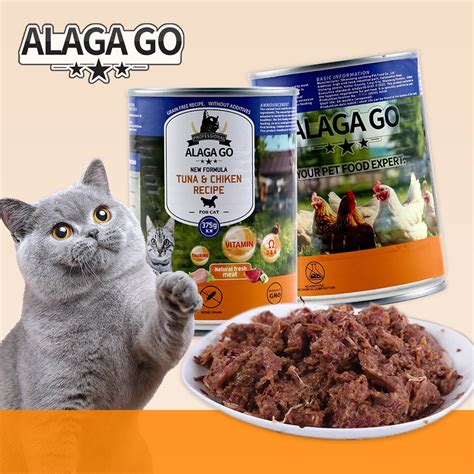 Wet Cat Food In Can Pet Food Salmon Chicken Tuna 425g Cat Wet Food Can