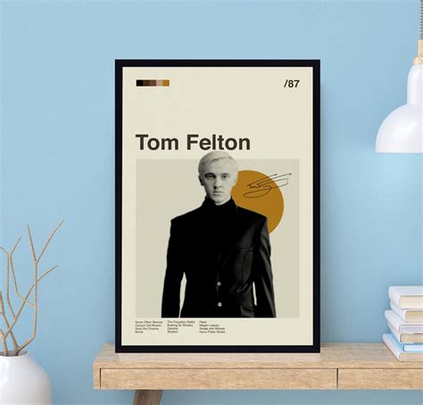 Vintage Tom Felton Poster Mid Century Art Minimalist Art Retro