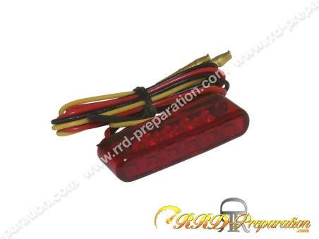 Piloto Trasero Universal Homologado REPLAY Rojo Con Leds