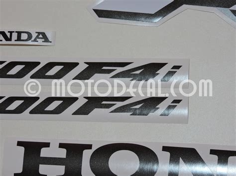 Honda Cbr 600 F4i 2005 Silver Decal Kit By Motodecalcom