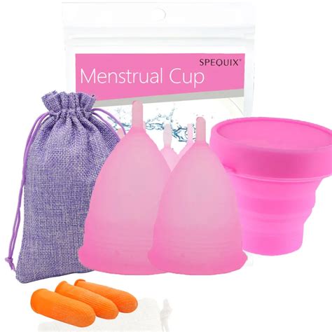 Silicone Menstrual Cups Sterilizer Cups Womens Period 100 Medical Soft