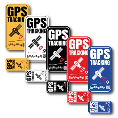 Gps Tracking Stickers 5 Kleuren Beveiligingsstickernl