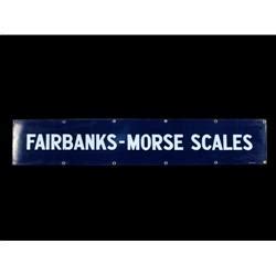 Porcelain Sign Fairbanks-Morse Scales