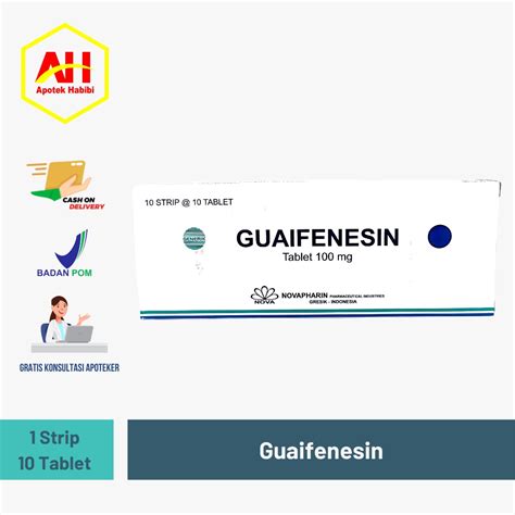 Jual Guaifenesin Guaiapenesin Gg Nuva Obat Batuk Berdahak Perstrip Isi