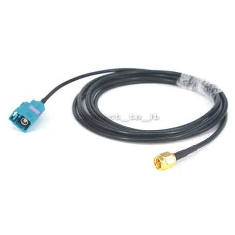 Cable de extensión de antena RF Pigtail Fakra Z conector hembra a SMA