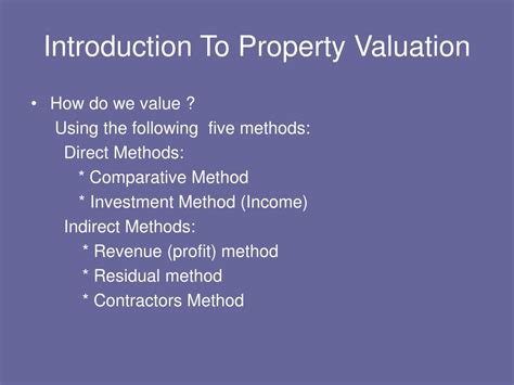 Ppt Introduction To Property Valuation Powerpoint Presentation Free Download Id8956437