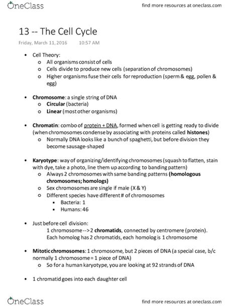 Biol Lecture Notes Winter Lecture Allosome Karyotype