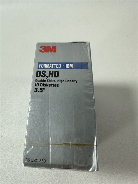 3M Diskettes 3 5 Double Sided High Density Formatted IBM DS HD 10