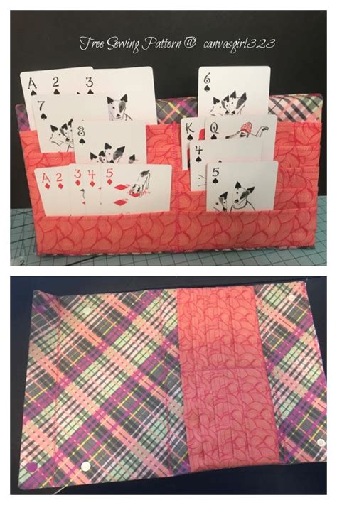 Fabric Playing Card Holder Free Sewing Patterns Playing Card Holder