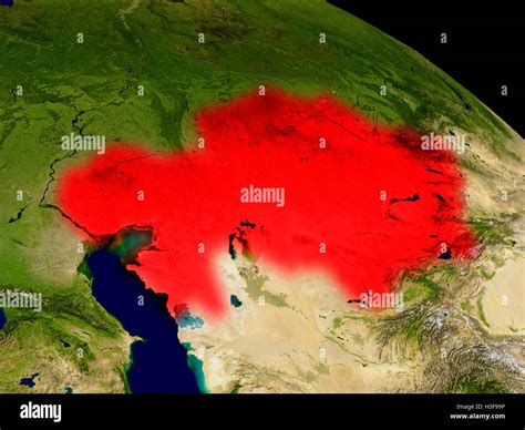 Kazakhstan Satellite Image Fotos Und Bildmaterial In Hoher Aufl Sung