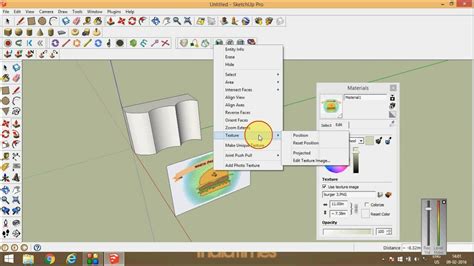 How To Map Photo Textures To Curved Surfaces In Sketchup Youtube