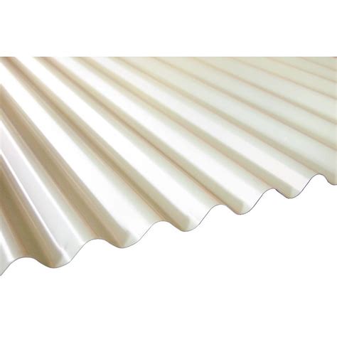 12 ft. Milk White Deep Corrugated Steel Roof Panel-RF/DC26/MKW/144 ...