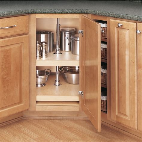 Shop Rev A Shelf Tier Wood D Shape Cabinet Lazy Susan At Lowes