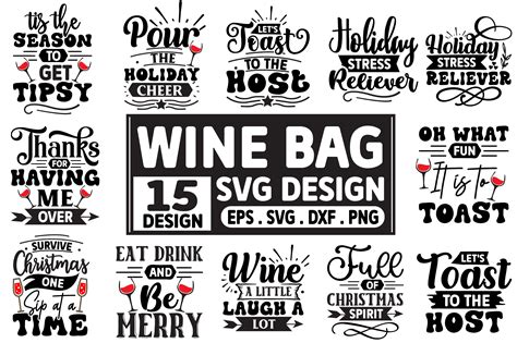 Wine Bag Svg Bundle Wine Bag Svg Design Graphic By T Shirt Design