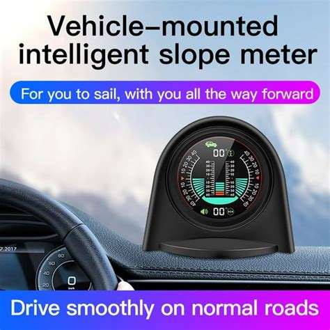 Car Hud Digital Inclinometer 4x4 Gps Off Road Auto Pitch Roll Angle Slope Meter