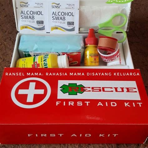 Jual Kotak P3k Isi Lengkap First Aid Kit Kotak P3k Mobil Merk Rescue