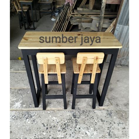 Jual Meja Bar Cafe Set 2kursi Sender Shopee Indonesia