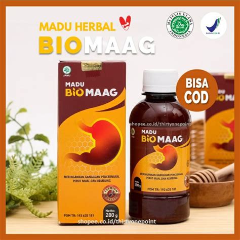 Jual Biomaag Madu Herbal Obat Asam Lambung Maag Kronis Gerd Mual