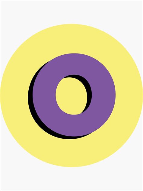 Letter O Sticker For Sale By Barborakunz Redbubble