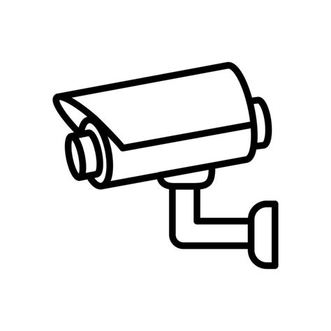 Security camera icon vector 17670867 Vector Art at Vecteezy