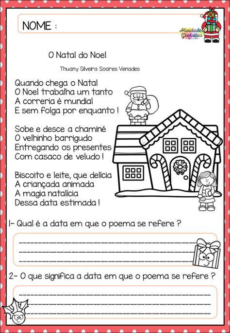 Atividades De Natal Textos Interpreta O Espa O Educar Hot Sex Picture