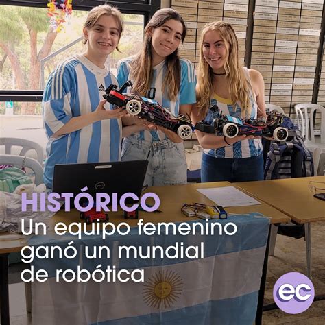 Un equipo femenino de estudiantes ganó el mundial de robótica