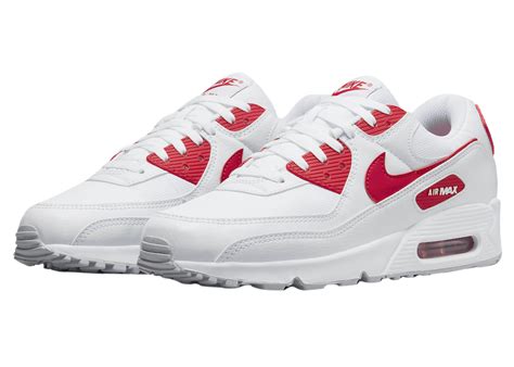 Nike Air Max 90 White Red DX8966-100 - KicksOnFire.com