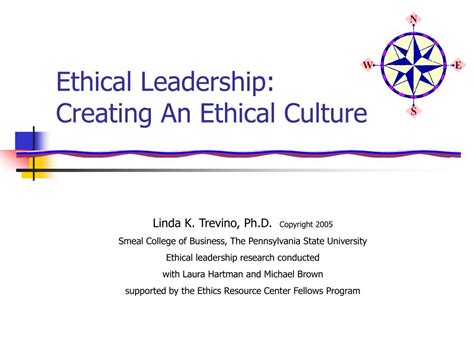 PPT Ethical Leadership Creating An Ethical Culture PowerPoint