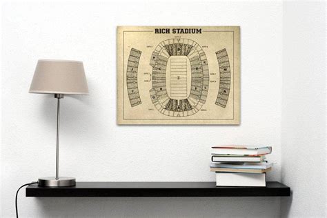 Print Of Vintage Rich Stadium Seating Chart Seating Chart – Poster ...