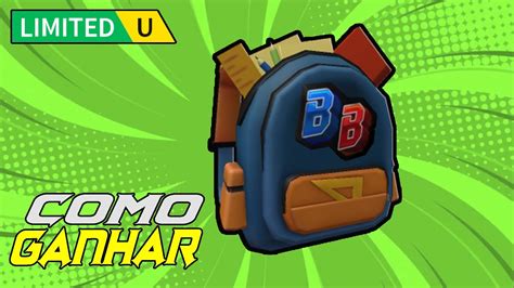 Como Pegar O Novo Item Gr Tis Limited Ugc Mochila De Voltar Escola