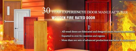 China Customized 30 Minutes Fire Rated Wooden Door Suppliers ...