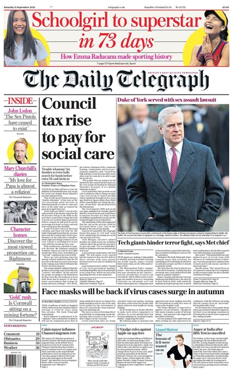 The Telegraph On Twitter The Front Page Of Tomorrow S Daily