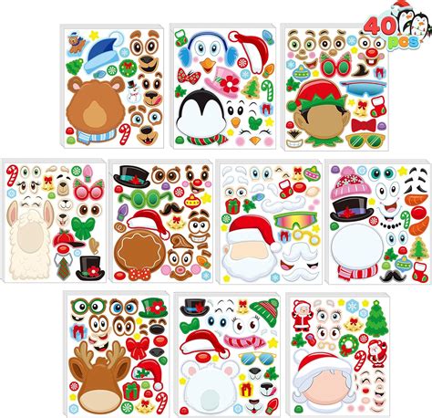 Buy Joyin Pcs Make A Face Sticker Sheets Make Your Own Characters