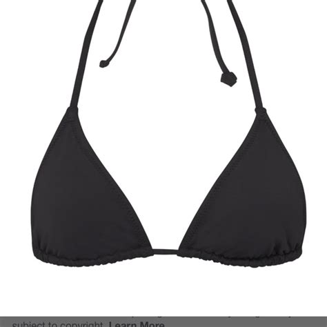 SKIMS Swim Skims Black Triangle Bikini Top With Halter Style And Moderate Coverage Poshmark