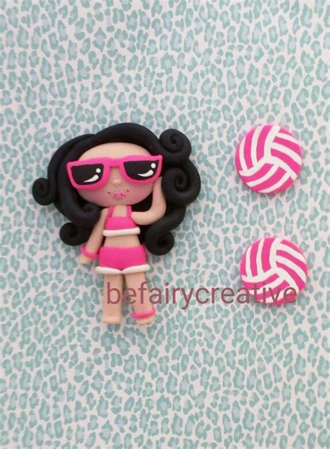 Volleyball Cutie Polymer Clay Creations Polymer Clay Crafts Play Doh