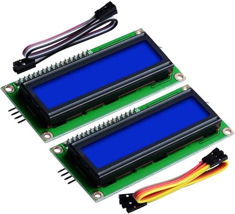 Geeekpi Pack I C Lcd Display Module X Character Serial Blue